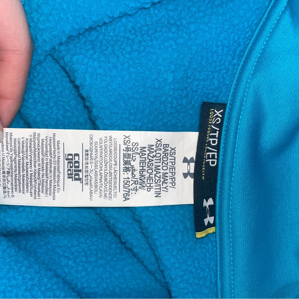 Under Armour Blue Quarter-Zip Pullover - Picture 4 of 6